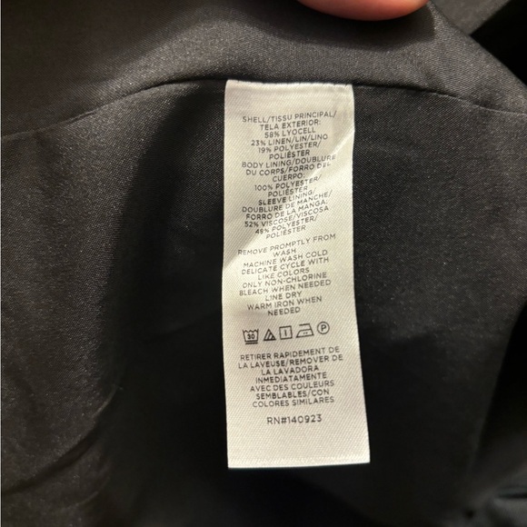 LOFT Black Tailored Blazer with Notched Lapels - Picture 8 of 8